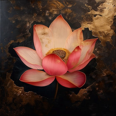 Lotus Flower Oil Canvas